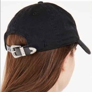 Urban Outfitters Black Cap w/ Western Metal Detail